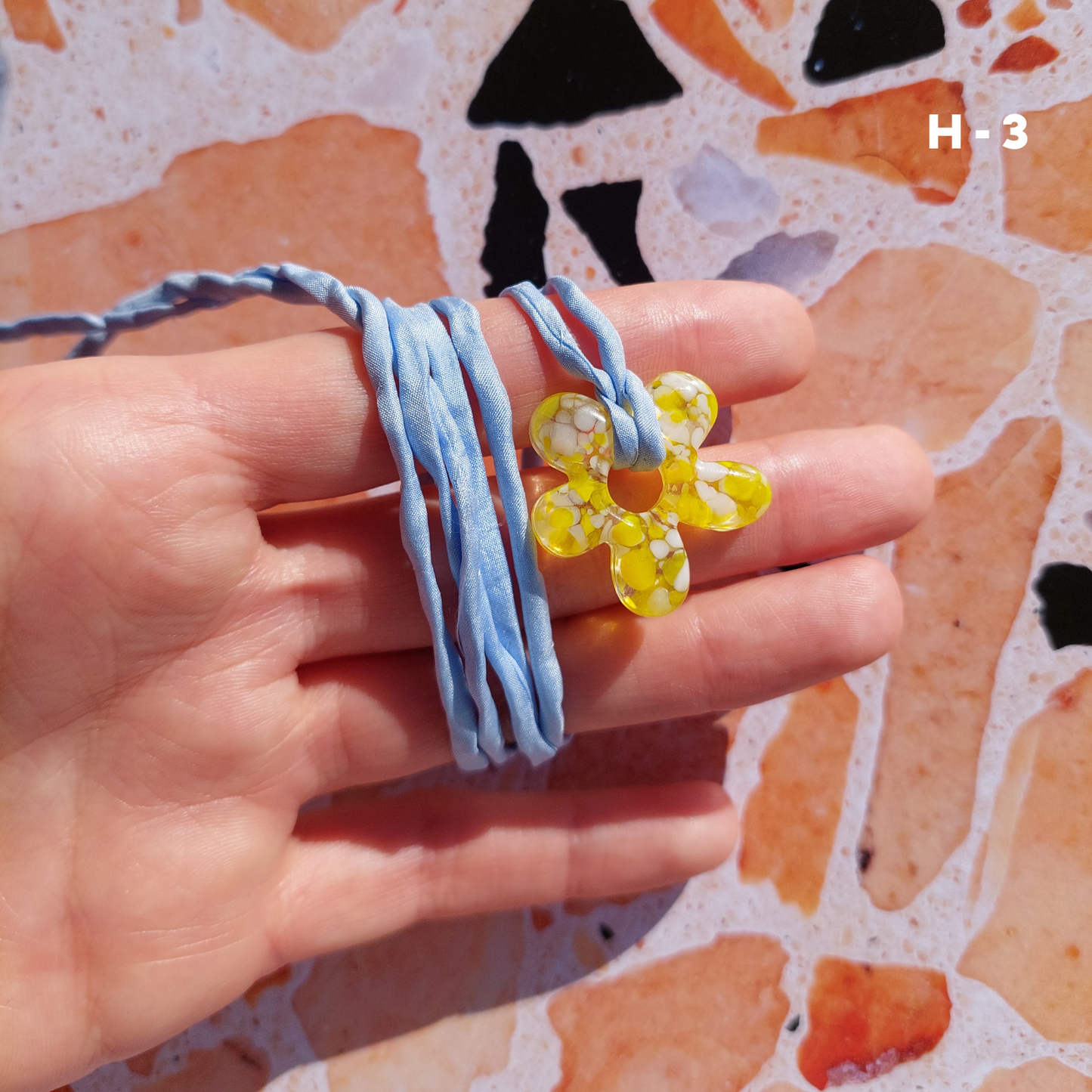 MURANO silk necklace