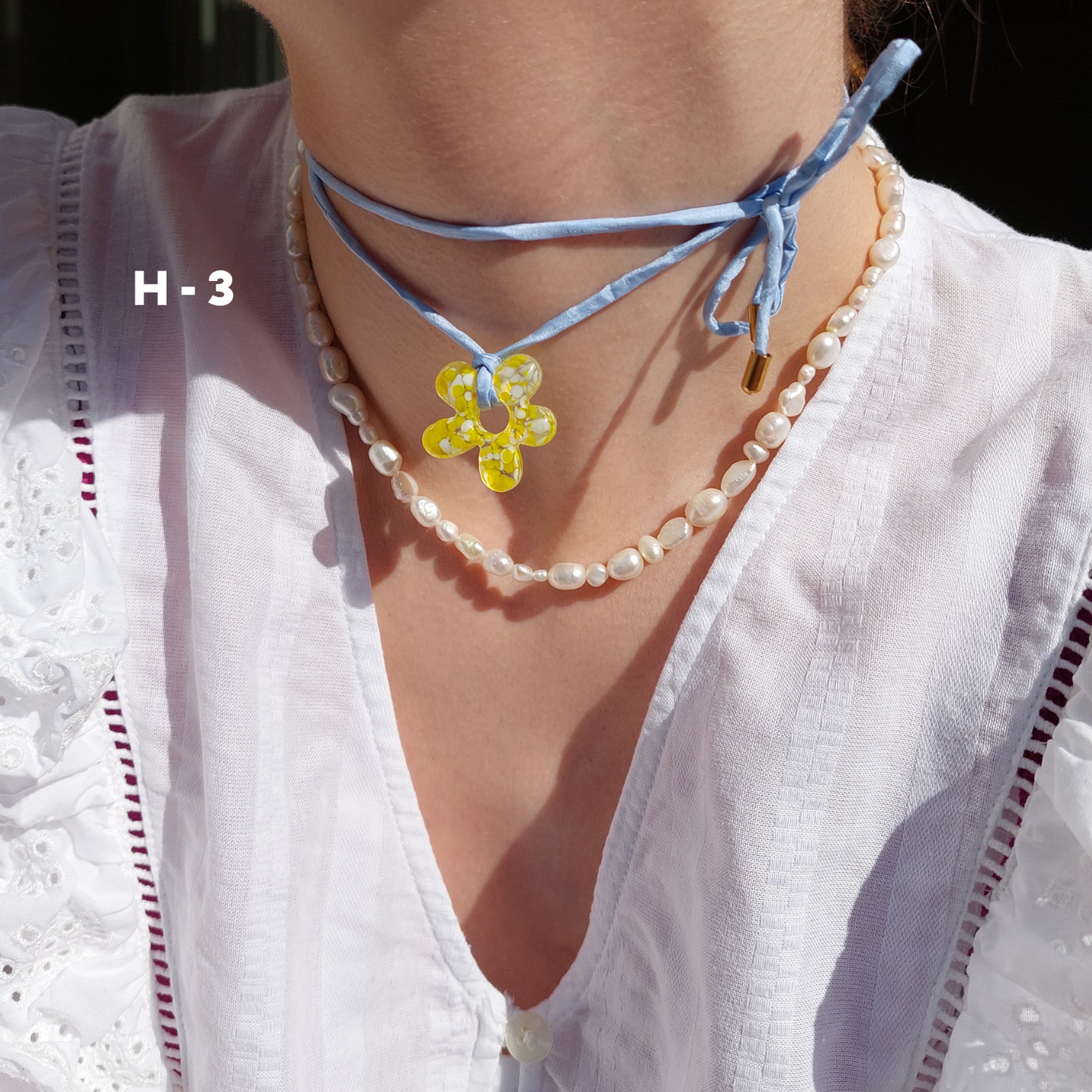 MURANO silk necklace