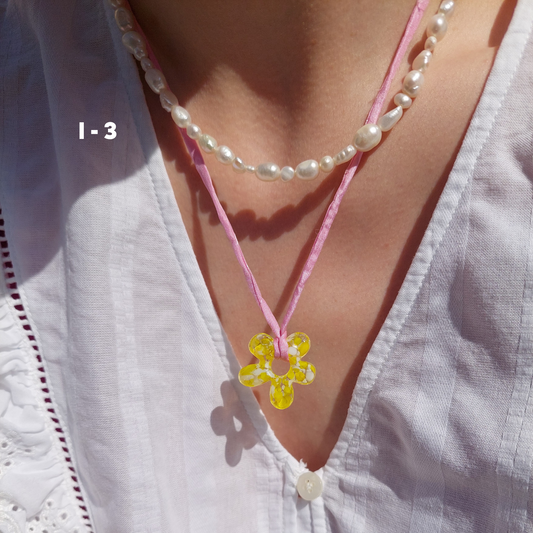 MURANO silk necklace