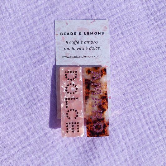 DOLCE AMARO hair clips