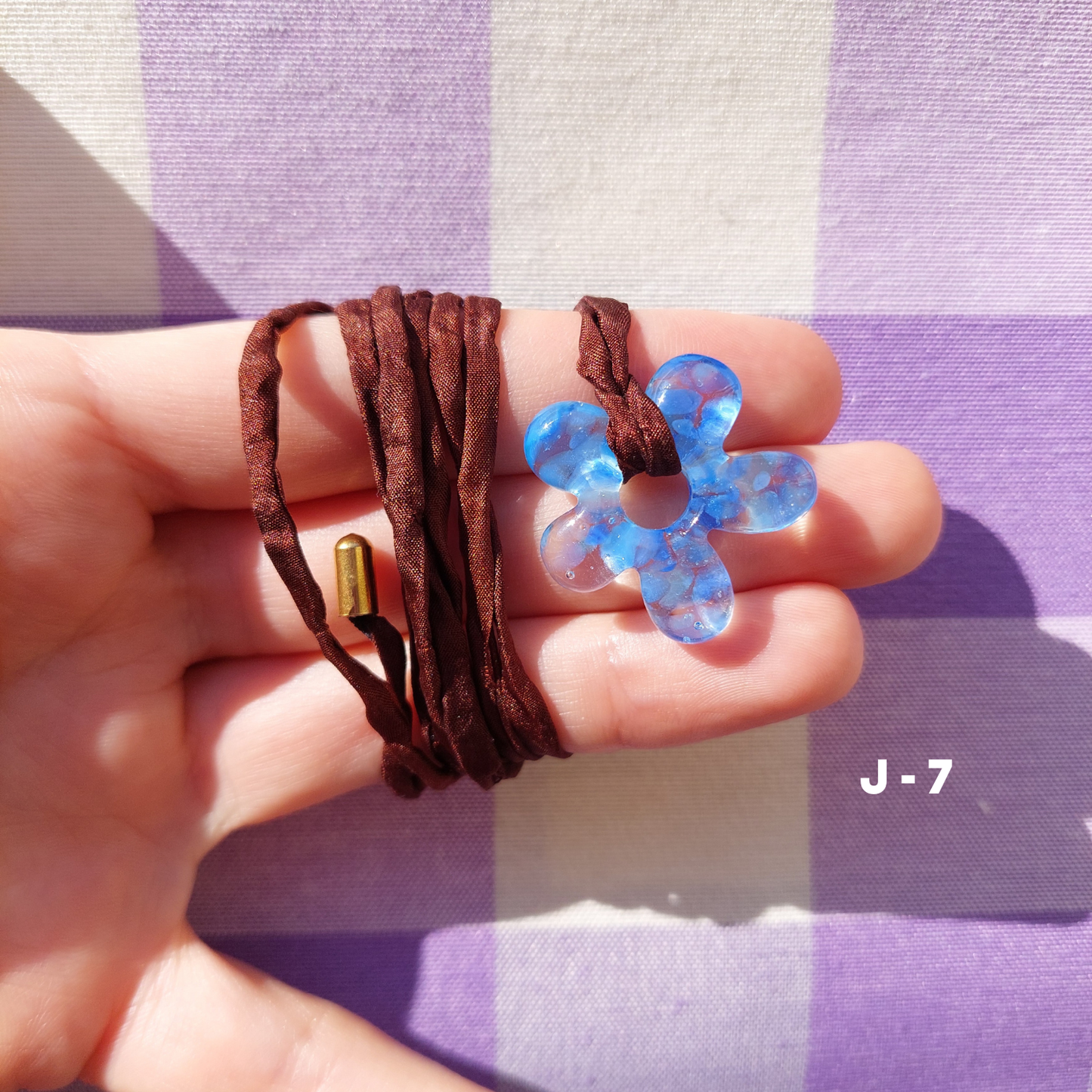 MURANO silk necklace